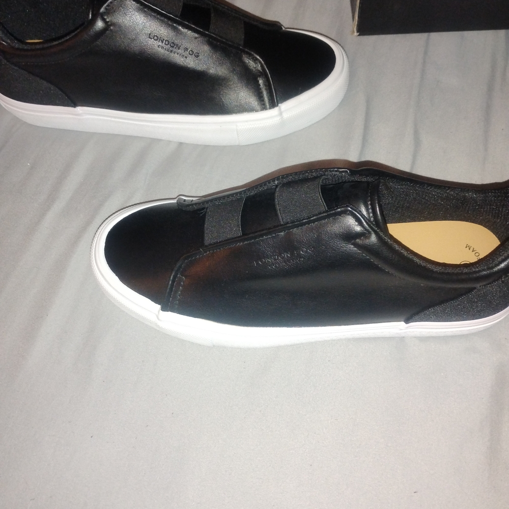 London Fog Black and White Men's Sneakers